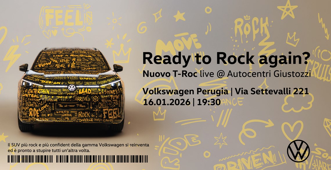 T-Roc Party 16 gennaio ore 19:30