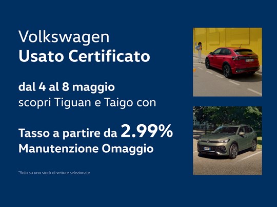 Usato Certificato con Tasso 2,99%